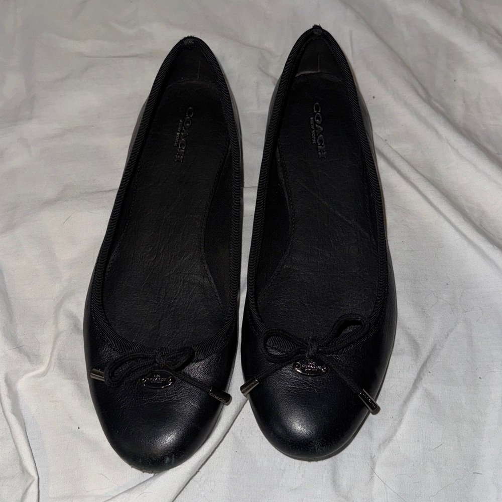 Coach leather Lara black flat - Picture 3 of 8